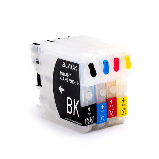 Brother LC38, LC39, LC67 Uyumlu Kolay Dolan Kartuş 4 Renk