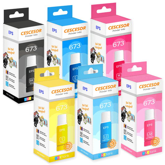 Epson 673 için Mürekkep 70ml CESCESOR