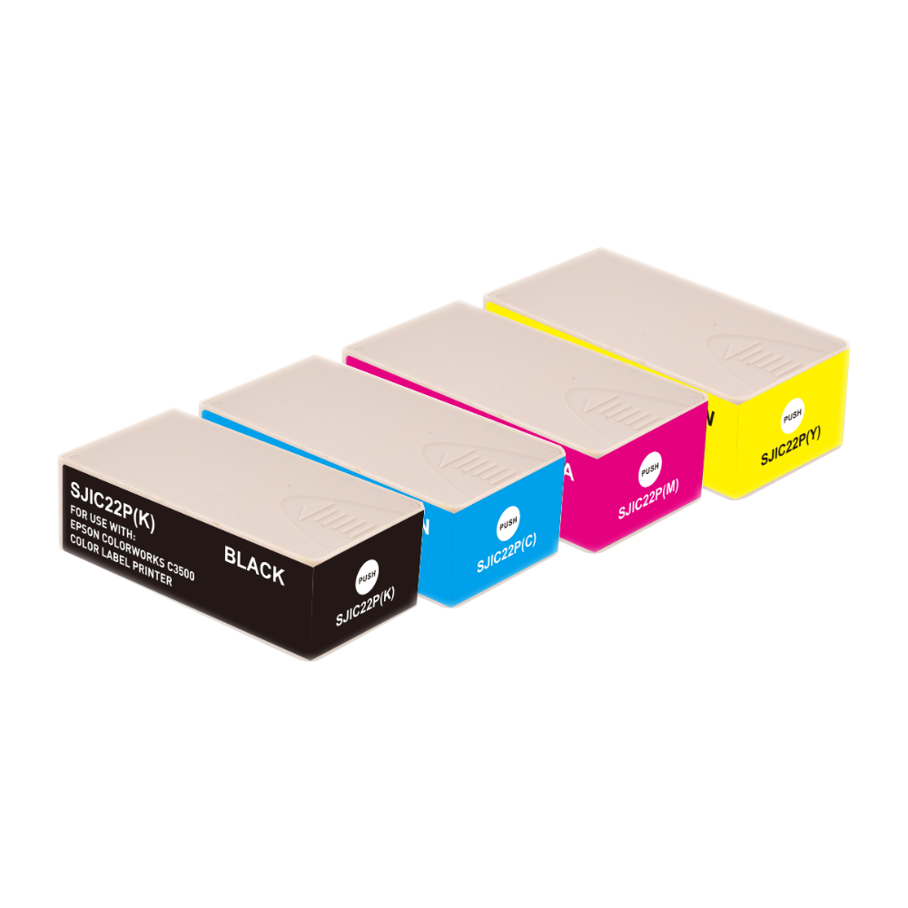 Epson ColorWorks TM-C3500 Muadil Kartuş 4 Renk (SJIC22P)