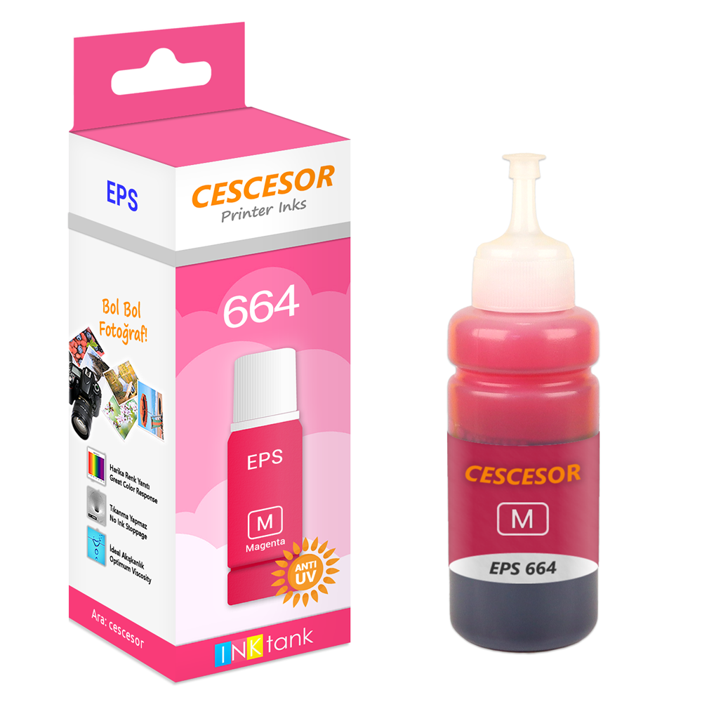 Epson 664 için Mürekkep 70ml CESCESOR