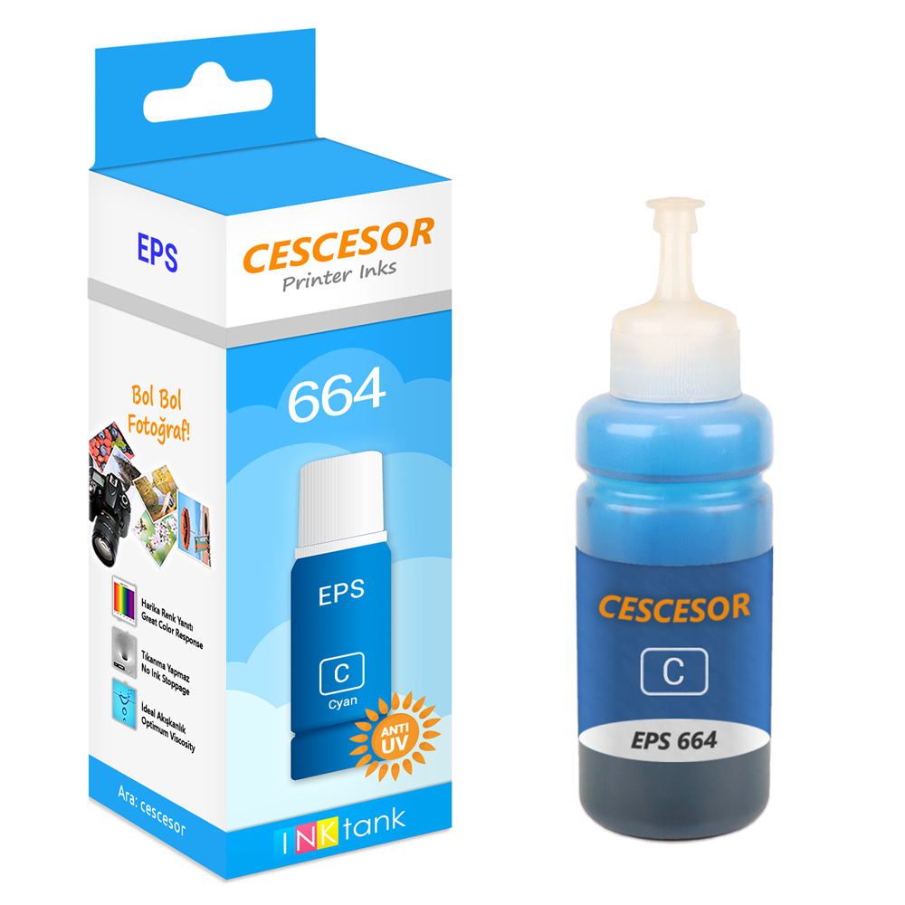 Epson 664 için Mürekkep 70ml CESCESOR