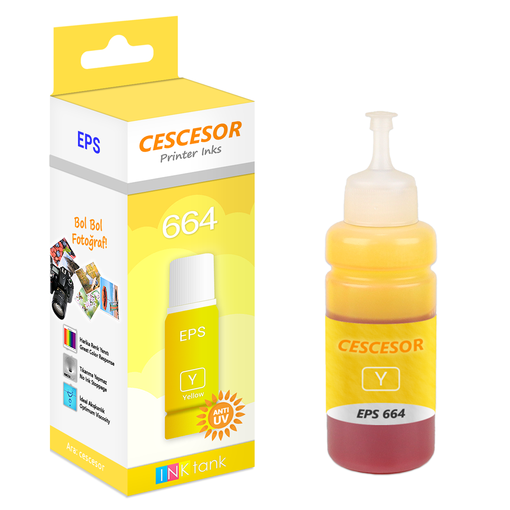 Epson 664 için Mürekkep 70ml CESCESOR