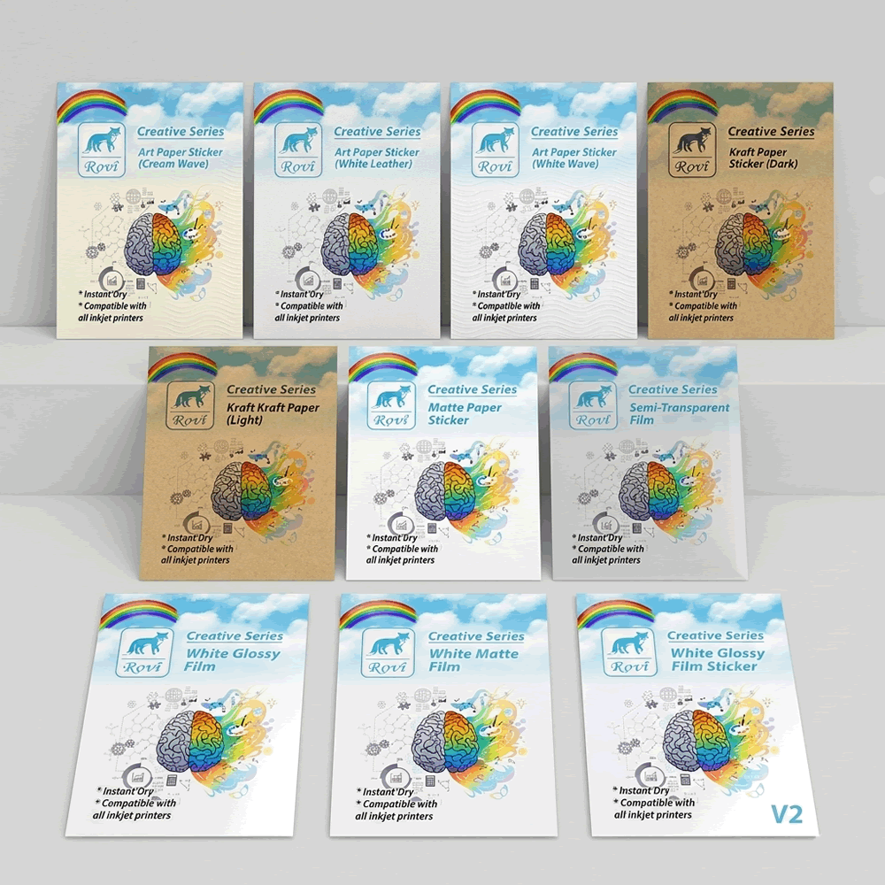 10 Çeşit Etiket ve Sticker Numune Paketi