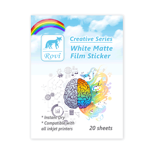 Rovi Creative PP Etiket - Mat Beyaz 20yp