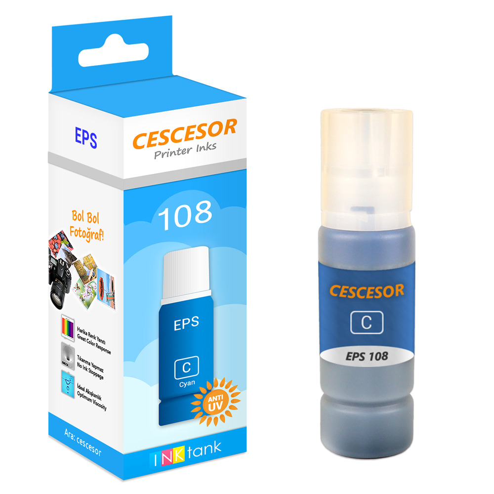 Epson 108 için Mürekkep 70ml CESCESOR