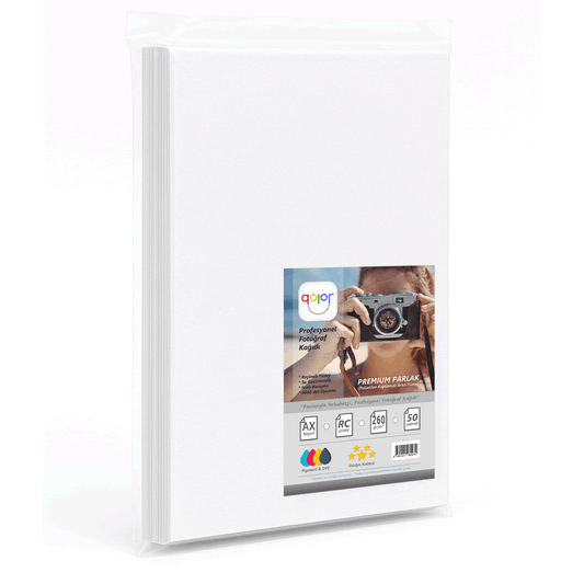 qolor Profesyonel Parlak Fotoğraf Kağıdı 260gsm 50yp